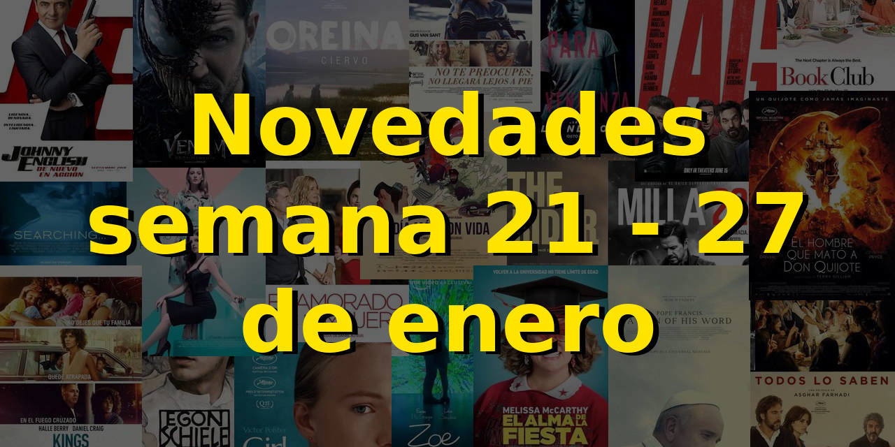 Novedades en DVD y BR para la semana del 21 – 27 de enero