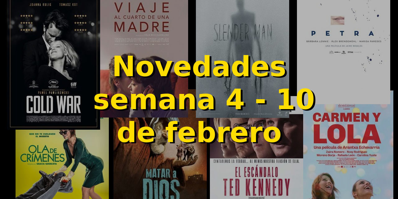 Novedades en DVD y BR para la semana del 4 – 10 de febrero